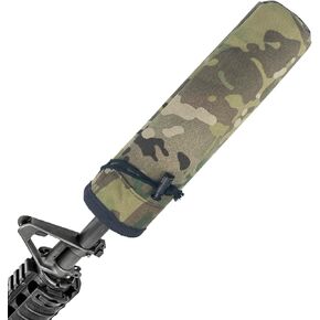 9 Inch Heat and Flame Resistant Burn Proof Suppressor Cover Suppressor Pouch, Hot Suppressors Transport Bag, Hunting Rifle Tactical Accessories (Camo Style)