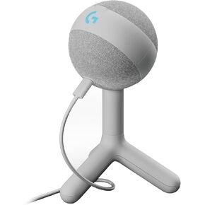Logitech G Yeti Orb Condenser RGB Gaming Mic with LIGHTSYNC, USB Mic for Streaming, Cardioid for PC/Mac - Off White (Renewed)