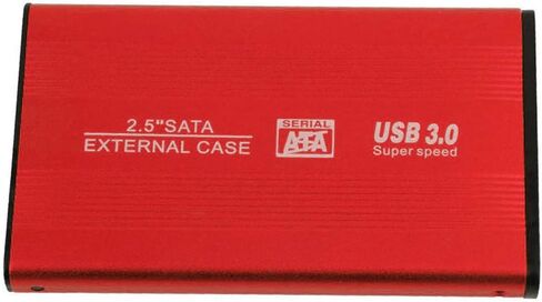 JMT 2.5 Inch USB3.0 SATA External Hard Drive Enclosure HDD Box SSD Housing Support for SATA 3Gbps/1.5Gbps HDD/SSD/Blu-ray/DVD/CD (Silver) in Kuwait