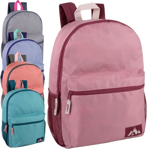 Trail Maker 24 Pack Wholesale Backpacks للكلية ، والبالغين ، والرياضة 18 بوصة على ظهر كتلة الألوان بكميات كبيرة in Kuwait