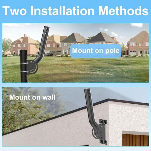Starlink Mount, Starlink Pole Mount，V-Jaw Bracket U Bolts Pole Clamp Starlink Mounting Kit for RV, Double Pipe-Mounting(2 Pack) in Saudi Arabia