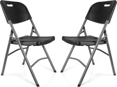 Mintra Office Folding Chair, 2 Pack Plastic Chair, Grey, Indoor and Outdoor Chairs, for Wedding Backyard Activities, Conference Rooms in Saudi Arabia