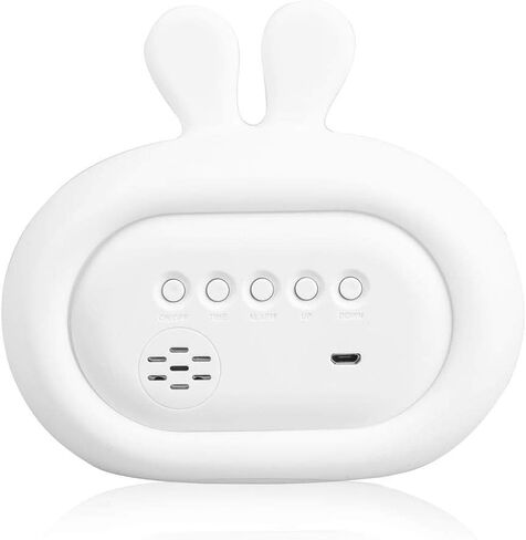 Lumipets Bear Night Light with Alarm Clock, Sleep Training and Sound Machine for Kids, Wake Up Sunrise, Heavy Sleepers Bedrooms, Children's Trainer, Aid, Radio, Ideal Gift, Dual Alarms, Simulation in Kuwait