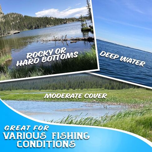 Reaction Tackle Football Jigs for Bass Fishing - Weedless Bait Design/Foot Ball Jig Head/Fishing Lures and Silicone Skirt - Also Pike, Walleye and Muskie and More (3-Pack) in Saudi Arabia