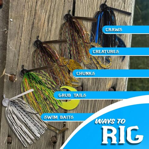 Reaction Tackle Football Jigs for Bass Fishing - Weedless Bait Design/Foot Ball Jig Head/Fishing Lures and Silicone Skirt - Also Pike, Walleye and Muskie and More (3-Pack) in Saudi Arabia
