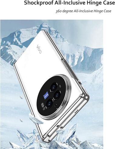 Zorsome for Vivo x Fold 3 Pro Clear Beathing ، طلاء فاخر شفاف شامل للجميع ، حامي شاشة الخصوصية ، حامي شاشة الخصوصية ، محامي شاشة الخصوصية (الشظية) (الشظية) in Saudi Arabia