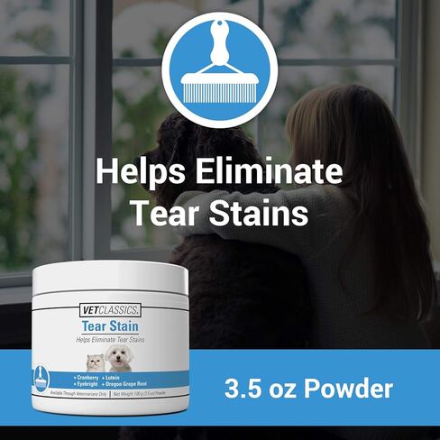 Vet Classics Tear Stain Supplements for Dogs, Cats – Helps to Prevent and Eliminate Tear Stains for Dog, Cat Breeds – Pet Supplement, Pet Immune Support – 65 Soft Chews in Saudi Arabia