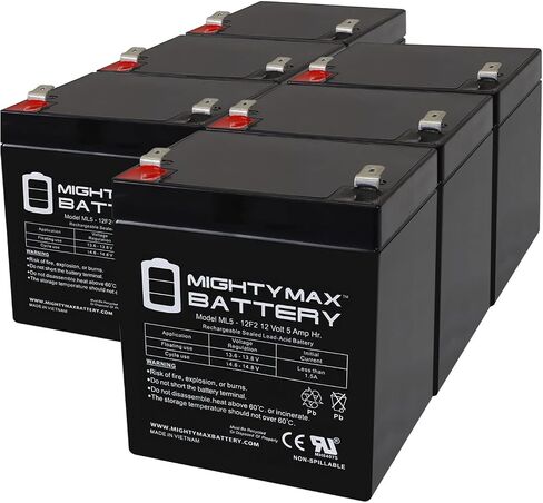 Mighty Max Battery 12V 5Ah F2 SLA Replacement Battery for Razor E100 Red 13111260-2 Pack in Saudi Arabia