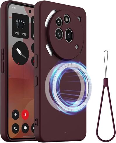 ZORSOME Compatible with Nothing Phone 3A Pro Pure Color Simple Case,Support Magnetic Ring, Thin Slim Liquid Silicone Soft Rubber Gel TPU Full Camera Protection Bumper (Green) in Kuwait