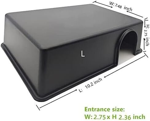 Amypet Different Size Reptile Use Hide Cave for Snakes,Reptiles, Ball Pythons Durable Material Easy to Clean 10.2 x7.48 x 2.75inch (L) in Saudi Arabia