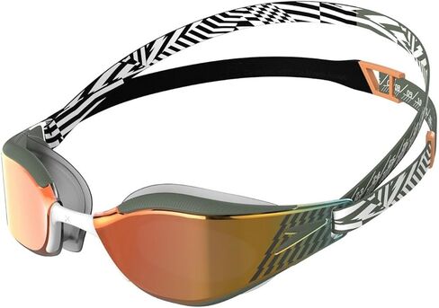 Speedo Fastskin Hyper Elite Mirror, Unisex Adult, One Size, Black Grey in Saudi Arabia