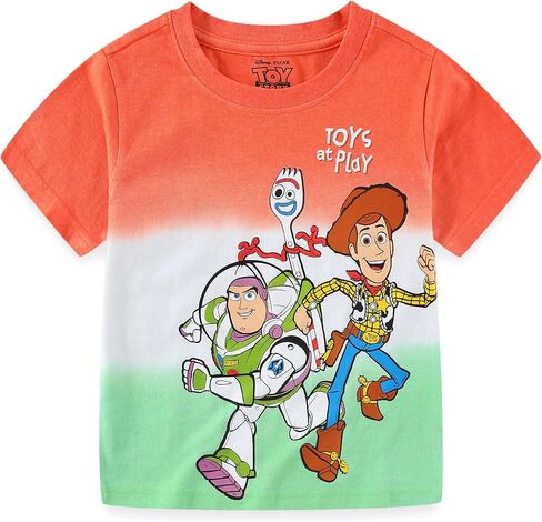 Disney Toy Story Boys’ Woody, Buzz Lightyear and Forky T-Shirt for Toddlers and Little Kids Multicoloured in Saudi Arabia