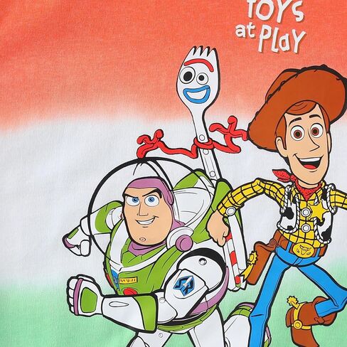 Disney Toy Story Boys’ Woody, Buzz Lightyear and Forky T-Shirt for Toddlers and Little Kids Multicoloured in Saudi Arabia