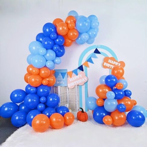 Blue Balloon Arch kit, Blue and White Balloon Garland with 22 Inch Disco Ball Balloons Metallic Silver Star Foil Balloons, Silver Confetti Balloons Metallic Blue Balloon for 80s Disco Party Decoration in Kuwait