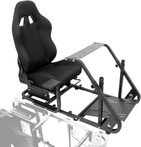 Anman G25 Racing Simulator Cockpit Adjustable Racing Steering Wheel Stand Fit for Logitech G29 G37 G920 G923, Thrustmaster T300R T500,FANTEC, Wheel Shifter Pedals NOT Included in Saudi Arabia