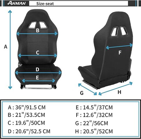 Anman G25 Racing Simulator Cockpit Adjustable Racing Steering Wheel Stand Fit for Logitech G29 G37 G920 G923, Thrustmaster T300R T500,FANTEC, Wheel Shifter Pedals NOT Included in Saudi Arabia