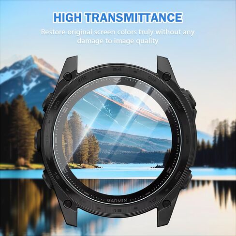 4 حزمة متوافقة مع Garmin Tactix 8 51 مم شاشة ، HD Clear 9H Glass مع مضادات الخسارة وخالية من الفقاعات فيلما واشية FIME FOR TACTIX 8 51MM in Saudi Arabia