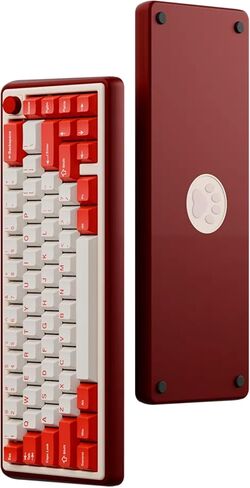 Chilkey Foxy65 Mechanical Keyboard with Knob, Gasket Mount 65% Aluminum Wireless Mechanical Keyboard, BT5.0/2.4GHz/USB-C, Hot Swappable, RGB Backlit Computer Custom Key Board for PC in Kuwait