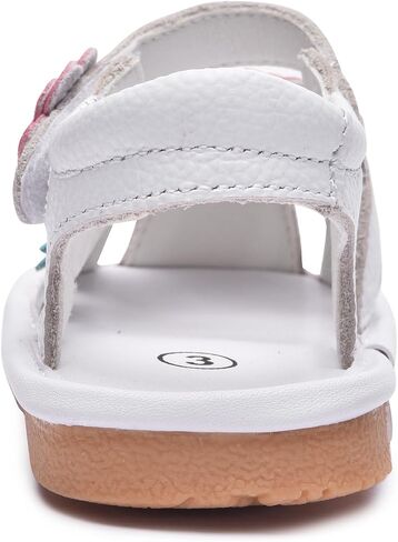 Skeblo Toddler Girls Squeaky Shoes Flower Punch Baby Mary Jane Flats Sandals (Removable Squeakers) in Saudi Arabia