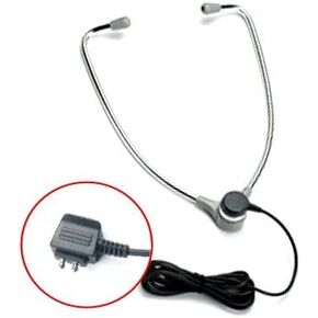 Dictaphone **Extended-Life**Premium "EBS" Headset Compatible Universal Aluminum hinged-stetho type For Transcriber Models 1709, 1720, 1730, 1740, 2710, 2720, 2730, 2740, 2750, 3740, 3750, 3710 and earlier models