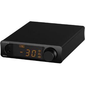 TOPPING MX3s Headphone Amplifier DAC with 62Wx2 Merus Class D, 700mW*2 Headphone Power, AK4377 Chip,and Support USB/Bluetooth/Opt/Coax/AUX Input (MX3S-Black)