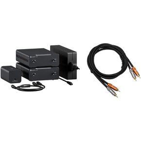Fosi Audio Two V3 Mono Power Amplifier and 2RCA to 2RCA Cable 3.9Ft(1.2m) for Home Audio Speakers & Home Theater