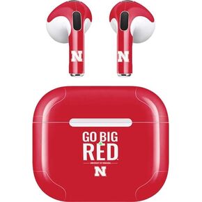 Skinit Decal Audio Skin Compatible with Apple AirPods (3rd Gen, 2021) - Officially Licensed Go Big Red Design