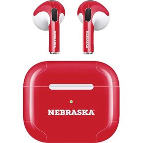 Skinit Decal Audio Skin Compatible with Apple AirPods (3rd Gen, 2021) - Officially Licensed Nebraska Red Design