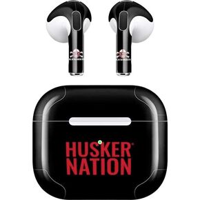 Skinit Decal Audio Skin Compatible with Apple AirPods (3rd Gen, 2021) - Officially Licensed Husker Nation Design
