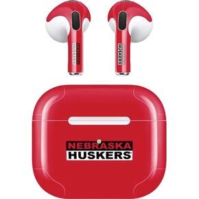 Skinit Decal Audio Skin Compatible with Apple AirPods (3rd Gen, 2021) - Officially Licensed Red Nebraska Huskers Design