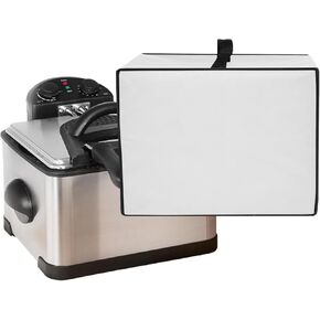 غطاء الغبار للنخبة ، مقلاة عميقة ، غلاف Deepfryer المقاوم للماء الثقيل المتوافق مع النخبة Gourmet EDF-401T 4.5QT المقلاة العميقة/Hamilton Beach Electric/Chefman 4.5 Liter Deepfryer (Black)