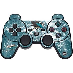 Skinit Decal Gaming Skin for PS3 Dual Shock Wireless Controller - Officially Licensed NHL San Jose Sharks Frozen Design