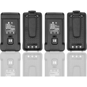 (4pcs) بطارية TH-UV88 [2025 إصدار جديد 3800 مللي أمبير في الساعة] لـ RETEVIS RT85 TYT TH-UV88 TH-UV98 BL85 بطارية وحزام
