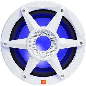 JBL - Mobile Stadium Marine Series 10" Premium Free Air Subwoofer w/SSI RGB Lighting White (STADIUMMW1000AM) (Renewed)