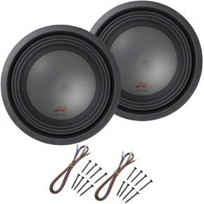 Alpine R-W10D4 Car Audio Type R Dual 4 Ohm 1500 Watt 10" Subwoofers with Sub Install Kit Package