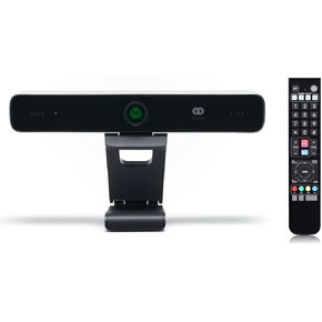 Boom Mezzo 4K Webcam – Zoom Certified, AI Auto-Framing, 115° Wide-Angle, 10x Digital Zoom, Noise-Canceling Mics, ePTZ, Remote Control – Ideal for Video Conferencing, Streaming & Remote Work
