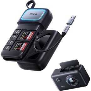 llano 2-in-1 LP-E6NH LP-E6P Dual Camera Battery Charger,2-in-1 High-Speed SD/Micro SD Card Reader