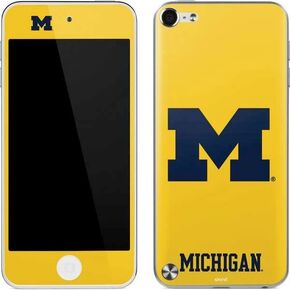 Skinit Decal MP3 Player Skin Compatible with iPod Touch (5th Gen&2012) - Officially Licensed College Michigan M Logo Yellow Design