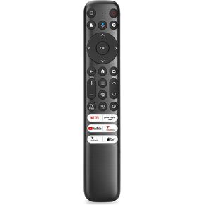 Replacement Only for TCL Google TV Remote Control No Setup Required, RC813 Compatible with TCL Smart TV Remote QM8/QM7/S5/S4/S3/Q7/Q6/Q5 4K UHD HDR LED QLED QD-Mini LED Full-HD Smart TVs(No Voice)