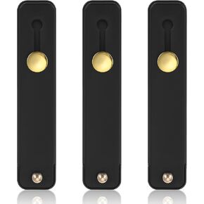 3 PCS Finger Loop for Phone Case Phone Loop Finger Holder Loop Phone Grip Phone Handle Strap Telescopic Phone Finger Strap Stand Finger Loop for Cell Phone Case for Most Phones (Black)
