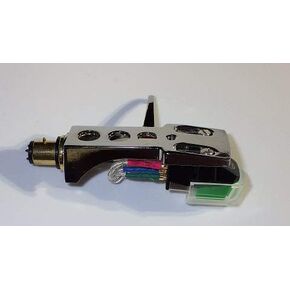 Chrome plated Headshell, cartridge and stylus, needle for Technics SL 1500, SL 1510, SL 1600, SL 1610, SL1650, SL 1700, SL 1710, SL 1800, SL 1810, SL 1900, SL 1950, SL 2000 FREE MyNeedleStore Cloth