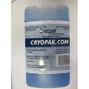 Cryopak Blue 7in x 4in x 1.5in Reusable Ice Pack Cooler