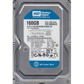 WD1600AAJS-61M0A0 WESTERN DIGITAL 160GB 7200RPM HARD DRIVE P/N: WD1600AAJS-61M0A0 - WESTERN DIGITAL