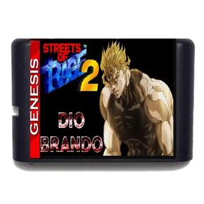 Dio Brando in Streets of Rage 2 GENESIS 16 BIT Game Card For Mega Drive