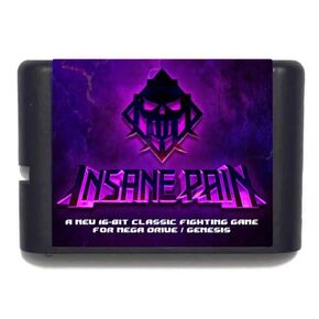 Insane Pain MD 16 Bit Game Cartridge For Mega Drive Genesis Retro Game Accessory