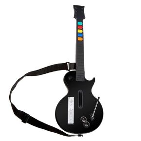 DOYO Wii Guitar Controller for Nintendo Wii – Wireless Guitar Hero and Rock Band Game Controller with Strap – Compatible with Guitar Hero Series, Rock Band 2 & 3 (Not for Rock Band 1) – Black
