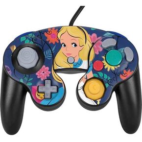 Skinit Decal Gaming Skin Compatible with Nintendo Gamecube Controller - Officially Licensed Disney Alice in Wonderland (Animated) Floral Print Design