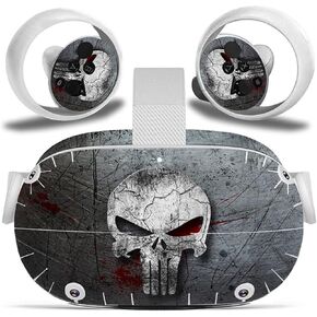 VR Headset and Controller Skin Wrap Decal Cartoon Vinyl Decal Stickers for Oculus Quest 2 (Color : 2)