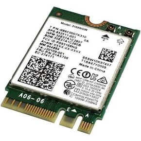Intel 3168NGW Dual Band Wireless-AC 3168 PCI-Express 802.11ac WLAN Bluetooth 4.2 WiFi Card G86C0007K310