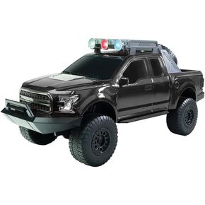 QFX Bluetooth 150 Pickup Truck Replica Speaker, 3-inch Speakers, Hands Free Link, Built-in Microphone, FM Radio and LED Party Lights, Red - BT-150-RED